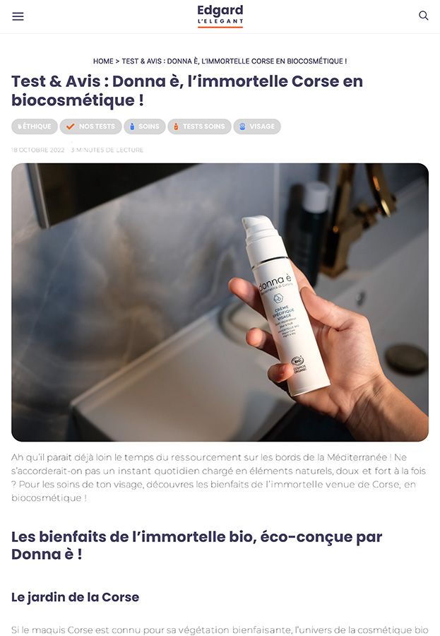 donna è parution presse Edgard L'Elégant